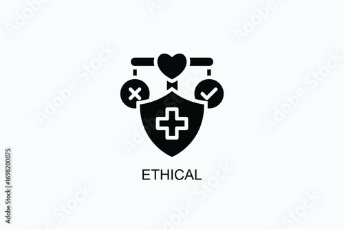 Ethical Icon Or Logo Isolated Vector Illustration