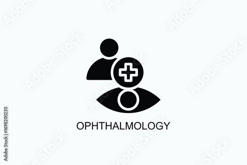Ophthalmology Icon Or Logo Isolated Vector Illustration