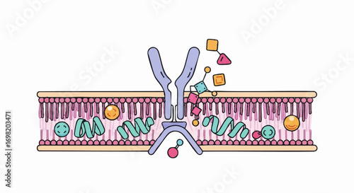 Excavator Working in Industrial Landfill with City Skyline Background