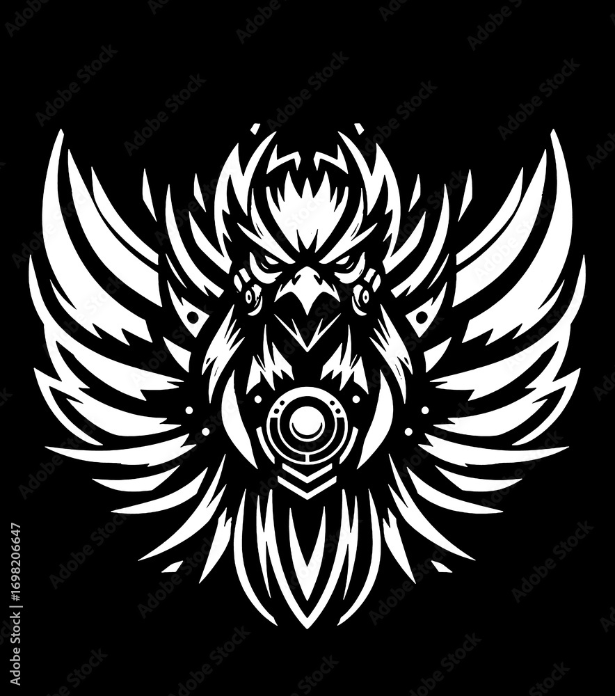 Fototapeta premium tattoo of the phoenix