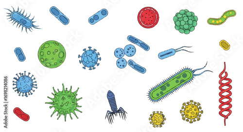 Excavator Working in Industrial Landfill with City Skyline Background