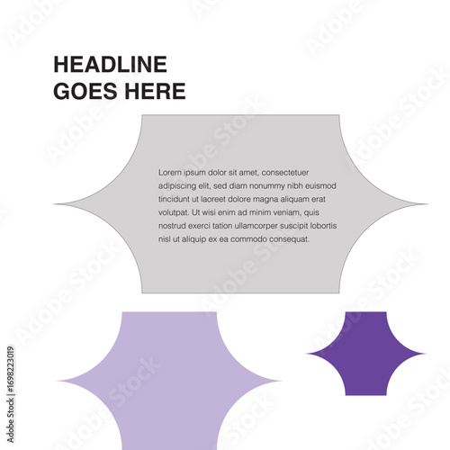 star shape social media template eps