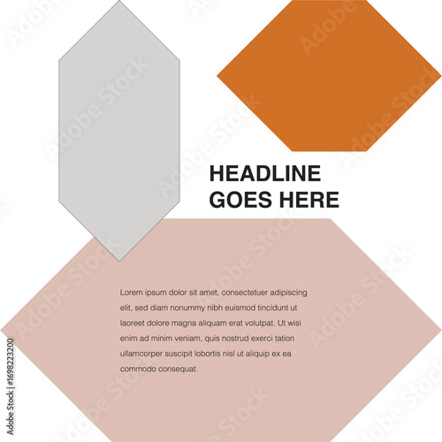 diamond shape social media template
