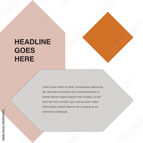 diamond shape social media template