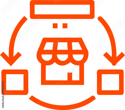 store marketplace vector icon