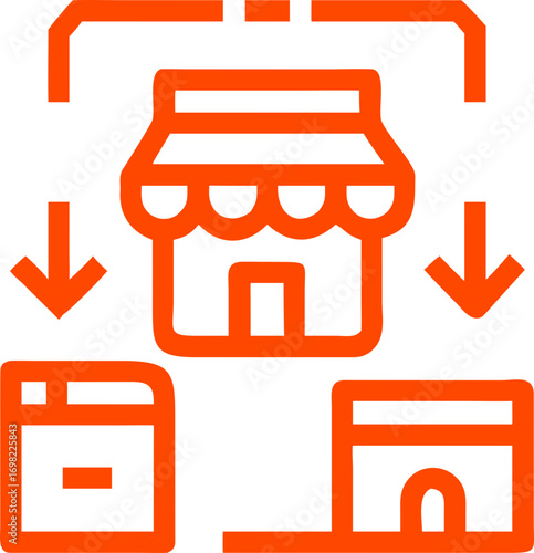 store marketplace vector icon
