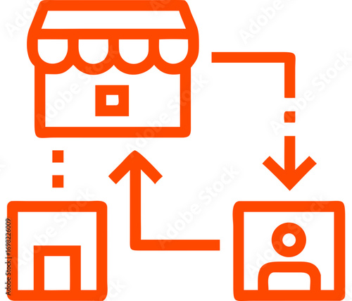 store marketplace vector icon