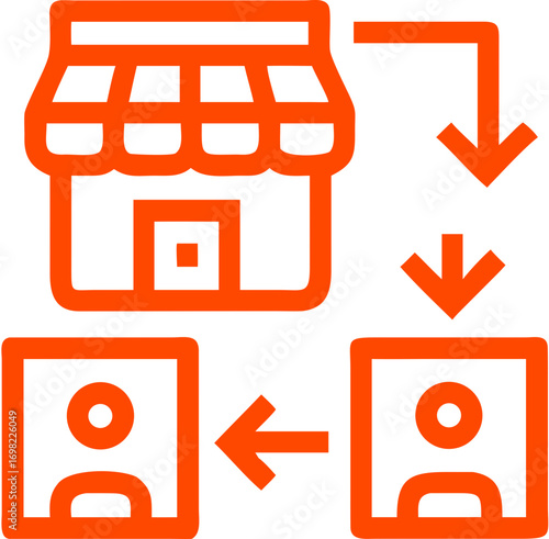 store marketplace vector icon