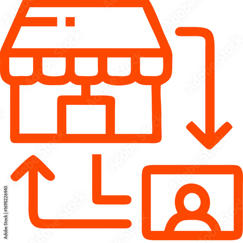 store marketplace vector icon