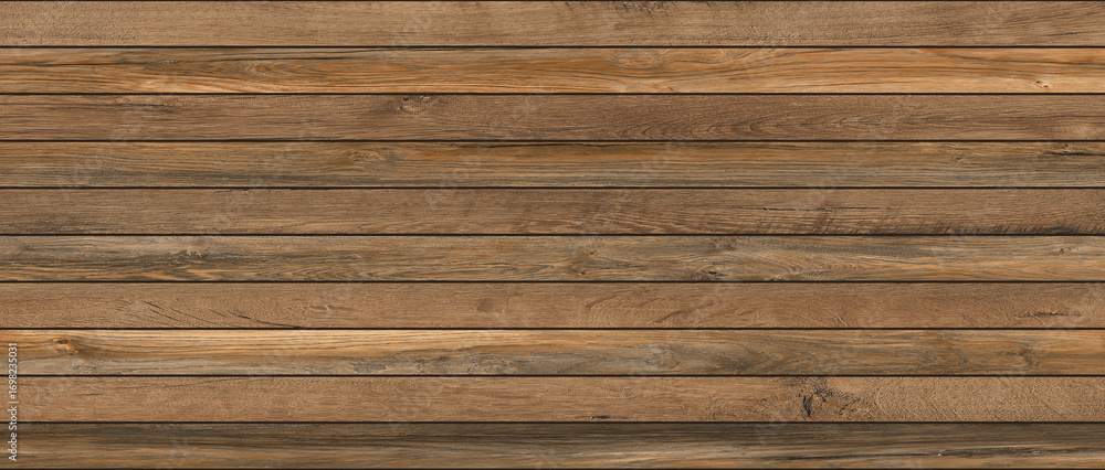 Fototapeta premium Wooden slats. Natural wood lath line arrange pattern texture wooden strip background