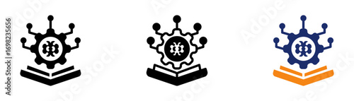 Machine Learning Icon Collection Glyph & Mixed Style 