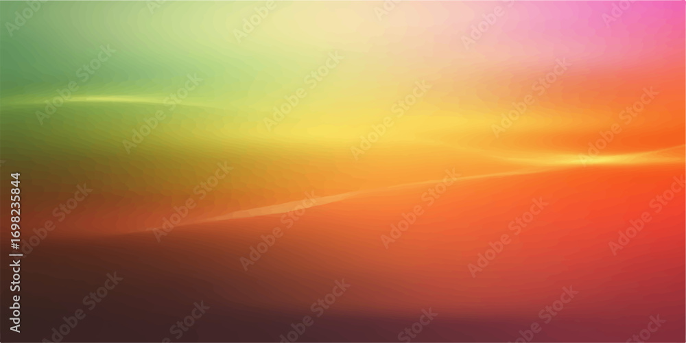 Obraz premium Beautiful colorful rays of light pierce through a dramatic abstract sky, painting the clouds with vibrant shades of orange, yellow, and red