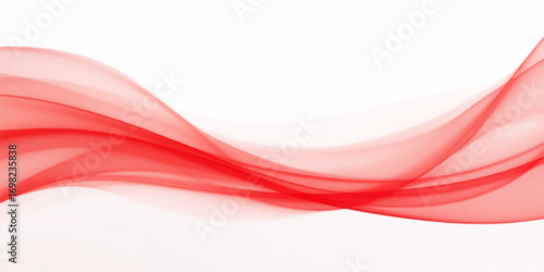 Abstract red wave background with light lines curves and digital design elements