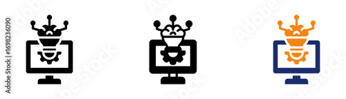Cognitive Computing Icon Collection Glyph & Mixed Style 
