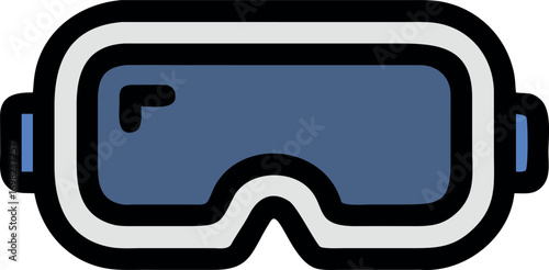 Stylized goggles for skiing snowboarding and extreme sports protection and vision enhancement
