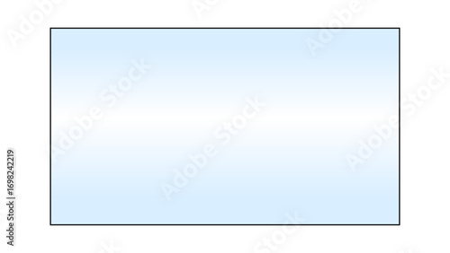 Transparent shiny glass plate. Clear glass showcase on a transparent background. Realistic laptop or TV screen glare or reflection. Vector illustration.