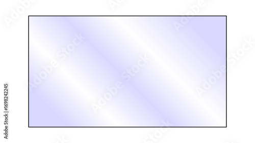 Transparent shiny glass plate. Clear glass showcase on a transparent background. Realistic laptop or TV screen glare or reflection. Vector illustration.