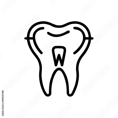Dental crown isolated on white background