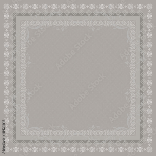 brown ornamental vector design for hijab