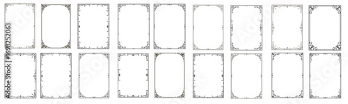 	
rectangle frames vector set, perfect for invitations, certificates, and posters. frame vector graphics with various border designs	