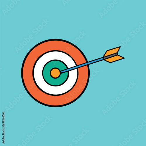 Target Arrow Business Goal Symbol Design