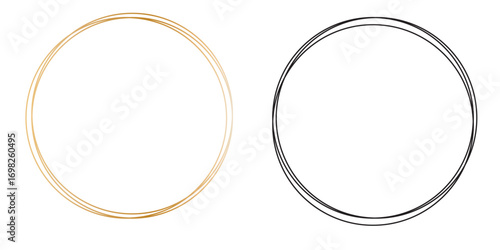 Simple aesthetic circle frames