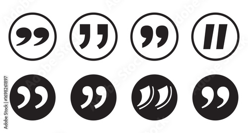 Quote icon vector illustration. Quotation mark sign and symbol.