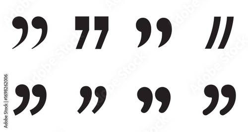 Quote icon vector illustration. Quotation mark sign and symbol.