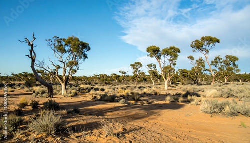 Sunny Australian outback landscape