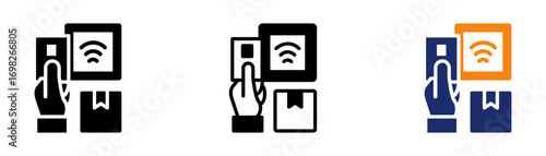 Contactless Product Icon Collection Glyph & Mixed Style 
