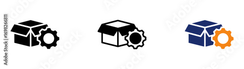 Product Management Icon Collection Glyph & Mixed Style 