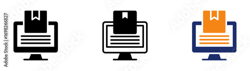 Online Product Icon Collection Glyph & Mixed Style 