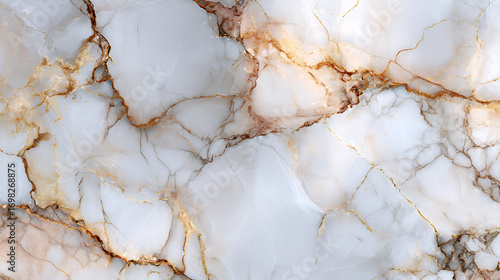 White  tan stone slab with gold veins and marble pattern