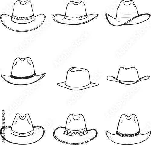 “Nine Hats That Didn’t Just Shade, They Spoke”

“Brimlines and Backstories: A Cowboy Codex”

“Crowned in Dust: A Grid of Grit and Grace”