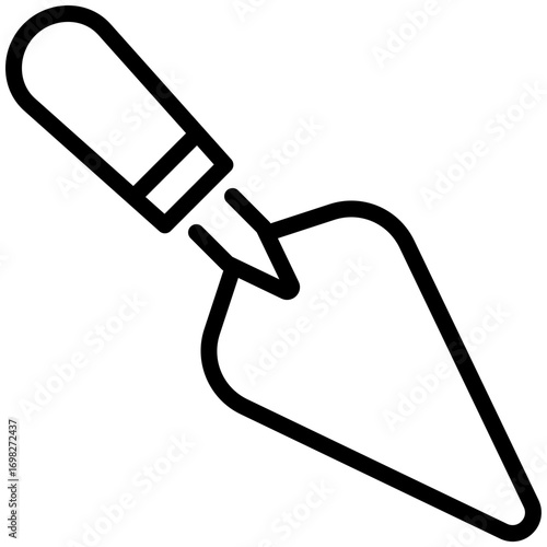 trowel icon isolated on white background. vector illustration icon for construction tools