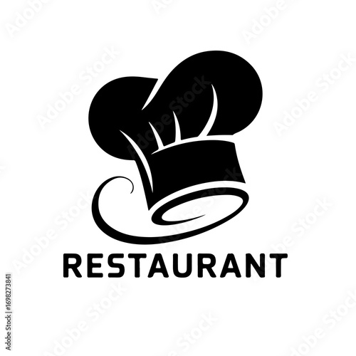 Restaurant Logo with Chef's Hat and Plate