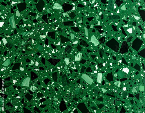 Abstract green mosaic surface