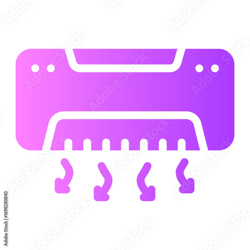 air conditioning gradient icon