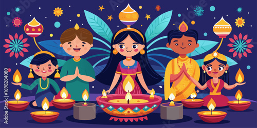 The spirit of Diwali celebrations, an era where moments celebrate the victory of light over darkness, good over evil, and knowledge over ignorance.
