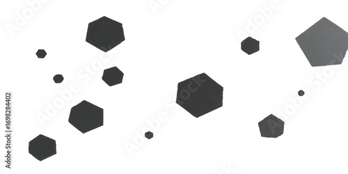 Geometric 3D cube illustration of a black and white poker chips and cards pattern with a subtle blue technology design