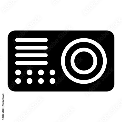 intercom glyph icon