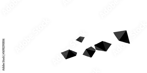 Vector art illustration of the ace of spades, a geometric design symbolizing business and strategy on a clean white background