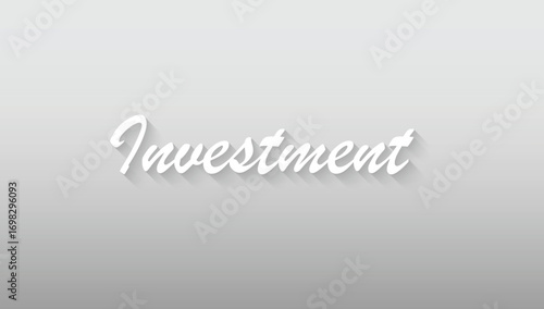 Investment Wordmark with Elegant Long Shadow Font