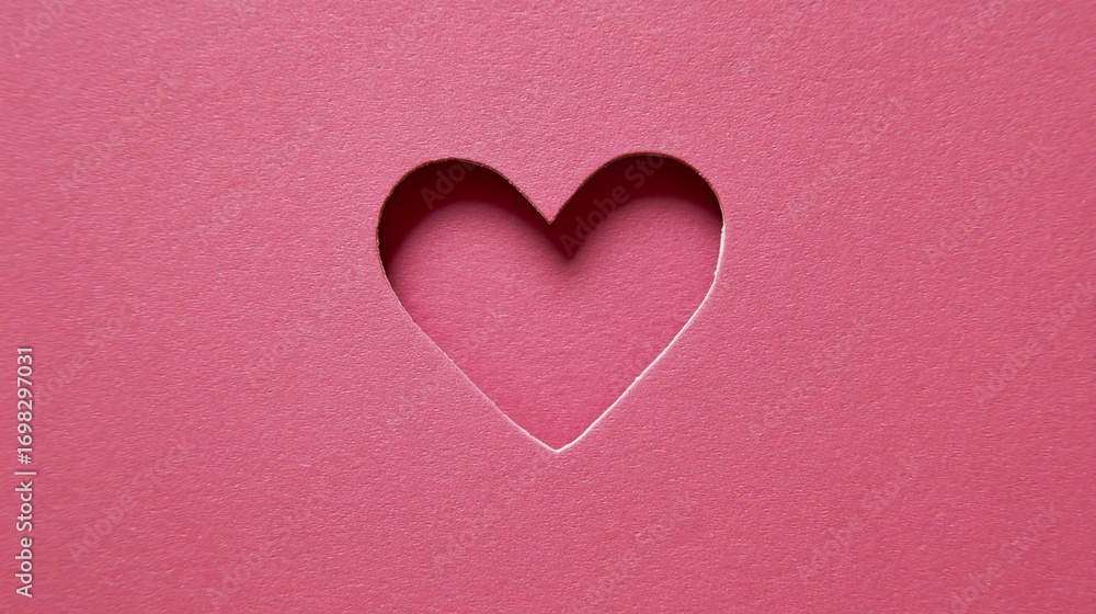 Obraz premium Heart-Shaped Cutout: Dainty Paper Heart Cutouts, Crafty Heart-Shaped Cutouts for Decor—Cute Heart Cutouts in Pink, Red & White, Perfect for Gifting & Festive Styling