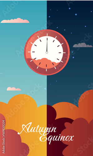 Autumn Equinox. September 20. In the northern hemisphere, the night becomes longer than the day.