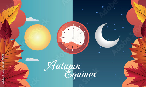 Autumn Equinox. September 20. In the northern hemisphere, the night becomes longer than the day.