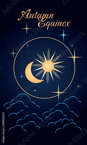 Autumn Equinox. September 20. In the northern hemisphere, the night becomes longer than the day.