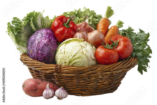 Fresh produce in a basket