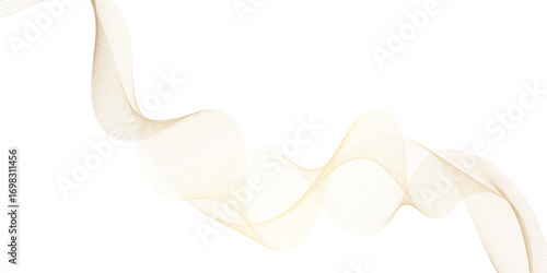 Abstract wave element for design. Digital frequency. Elegant abstract smooth swoosh speed gray wave modern stream. art background. Vector illustration. Wave with lines created using blend.	
