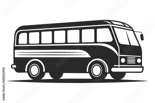 Vintage bus retro transportation travel vehicle classic coach journey